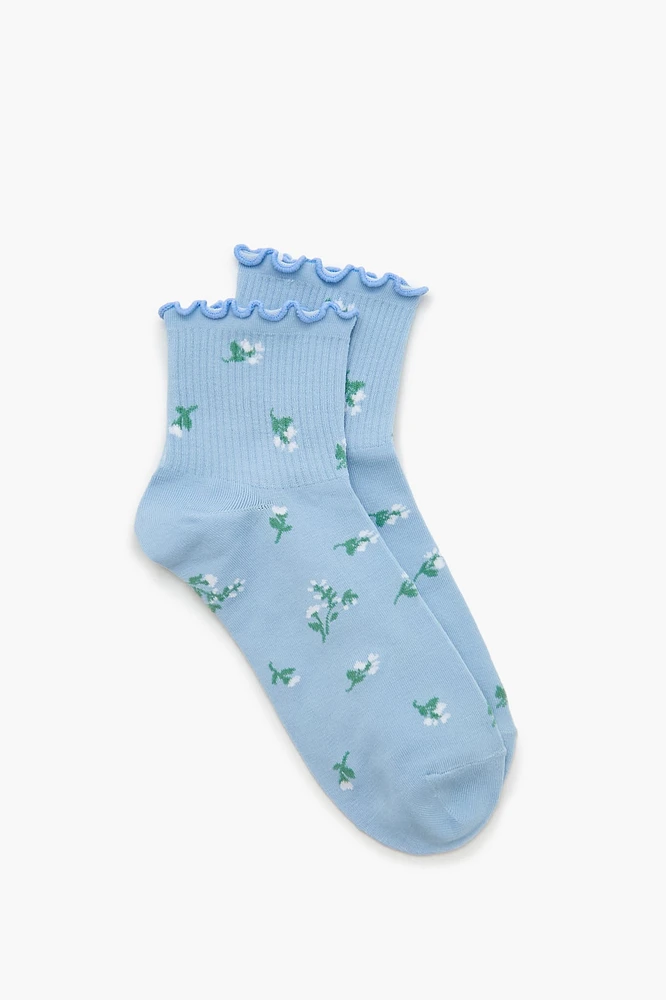 Socquettes fleuries