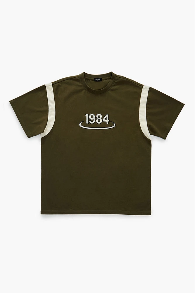 Embroidered 1984 Crewneck T-Shirt
