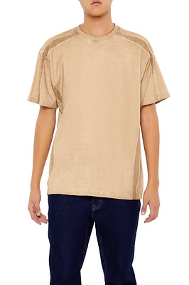 T-shirt délavé avec panneaux
