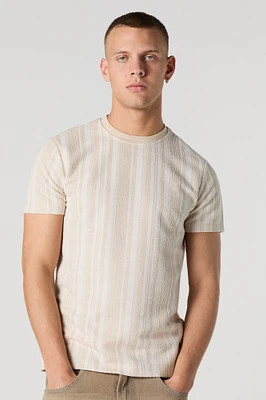 T-shirt texturé ray