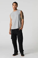 Pantalon cargo convertible avec fermeture à glissière