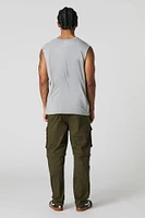 Pantalon cargo convertible avec fermeture à glissière