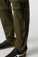 Pantalon cargo convertible avec fermeture à glissière