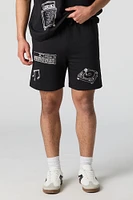 French Terry Music Print Short