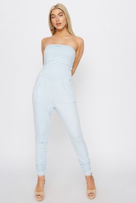 ladies strapless jumpsuit