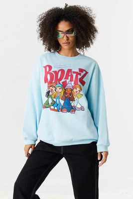 Urban Planet Bratz Graphic Fleece Sweatshirt | Blue | | Womens