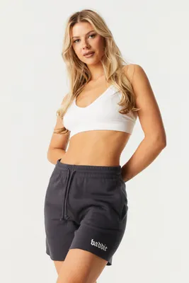Baddie Graphic Fleece Basketball Short