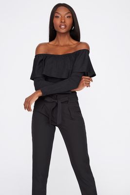 ruffle long sleeve bodysuit