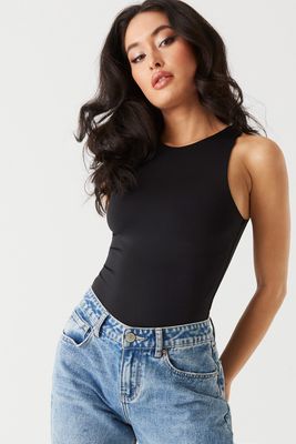 high neck tank top bodysuit