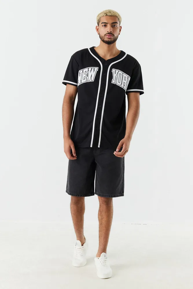 Mens Tokyo Graphic Colourblock Baseball Jersey