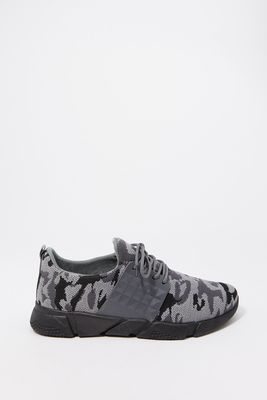 Urban Planet Camo Print Side Cage Lace-Up Sneaker | Camouflage | | Mens