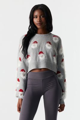 Stitches Ladies Soft Santa Crop Christmas Sweater | Bramalea City Centre
