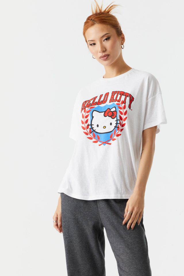 Stitches Ladies Hello Kitty Graphic Boyfriend T-Shirt | Bramalea City Centre