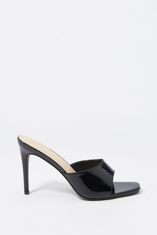 high heel stiletto mules