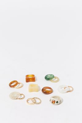 Urban Planet Assorted Resin Ring Set (14 Pack) | | Womens