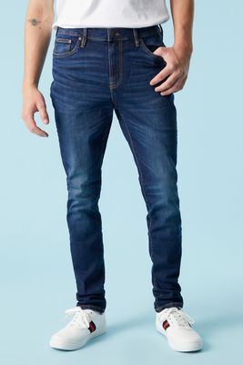 Urban Planet Dark Wash Skinny Jeans | Pacific Blue | 28x30 | Mens