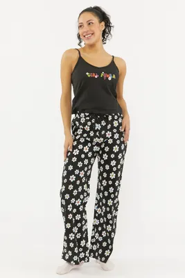 Girl Power Graphic Tank and Pant 2-Piece Pajama Set