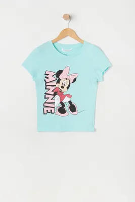 T-shirt à imprimé Minnie pour fille