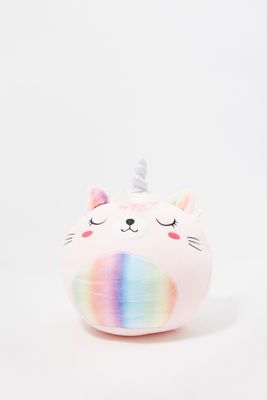 Youth Rainbow Unicorn Cat Critter Pillow