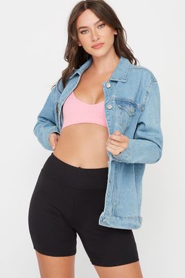 Urban Ladies Soft Black High-Rise Biker Short | Metropolis at Metrotown
