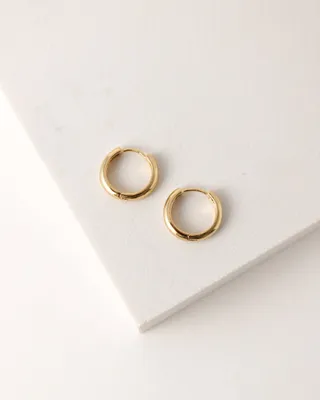 BEA 15MM HOOP EARRINGS