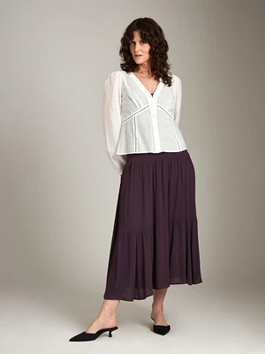 Drew Pleated Boho Skirt