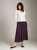 Drew Pleated Boho Skirt
