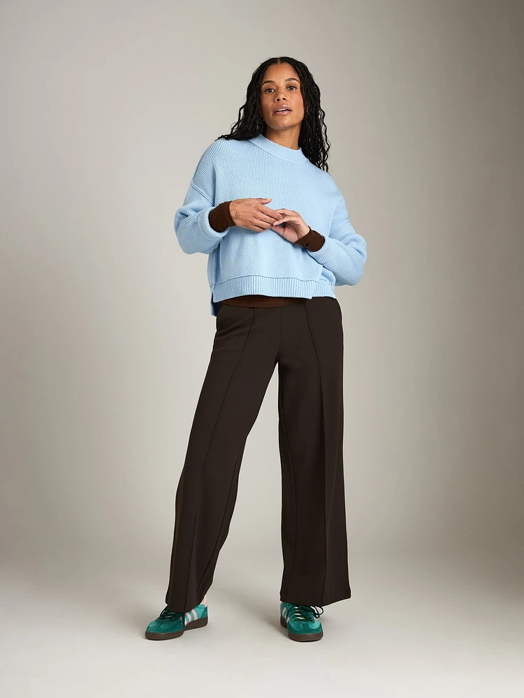Amy Pintuck Wide Leg Pants