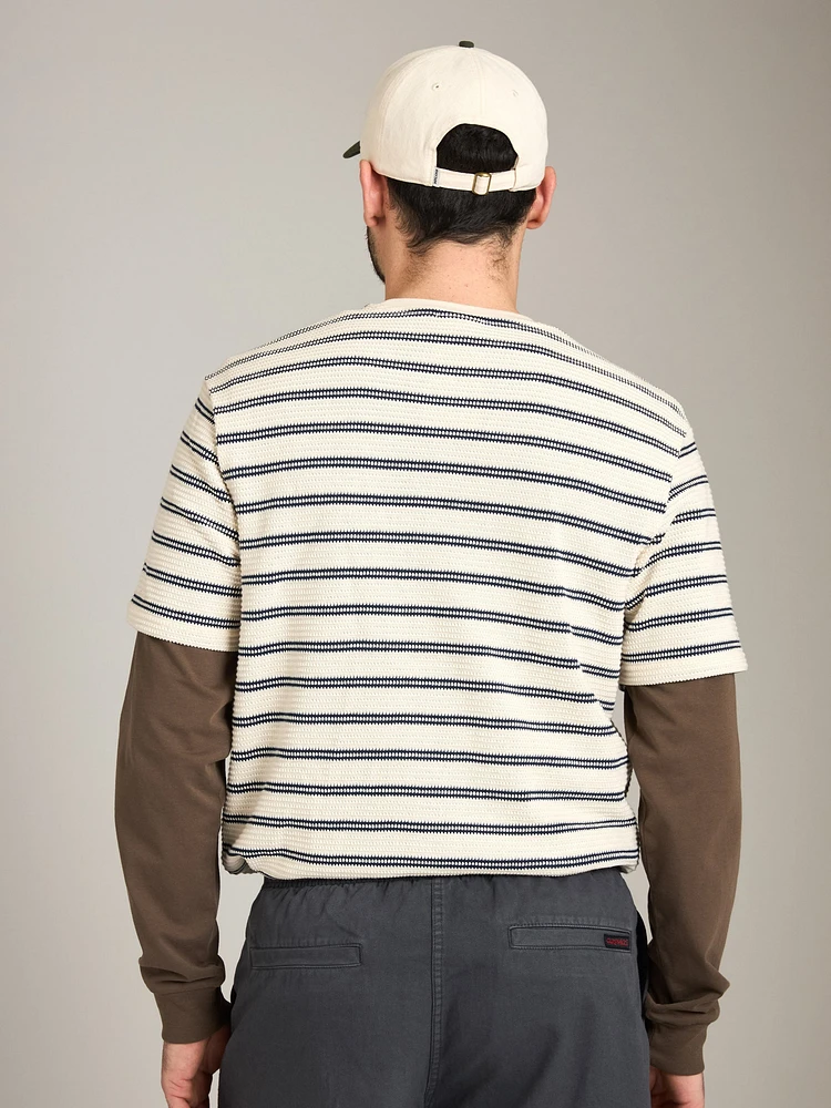 Ian Stripe Knit Tee