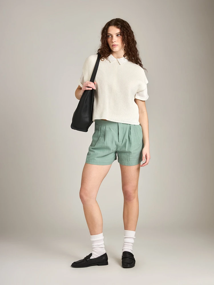 Aura Pleated Shorts