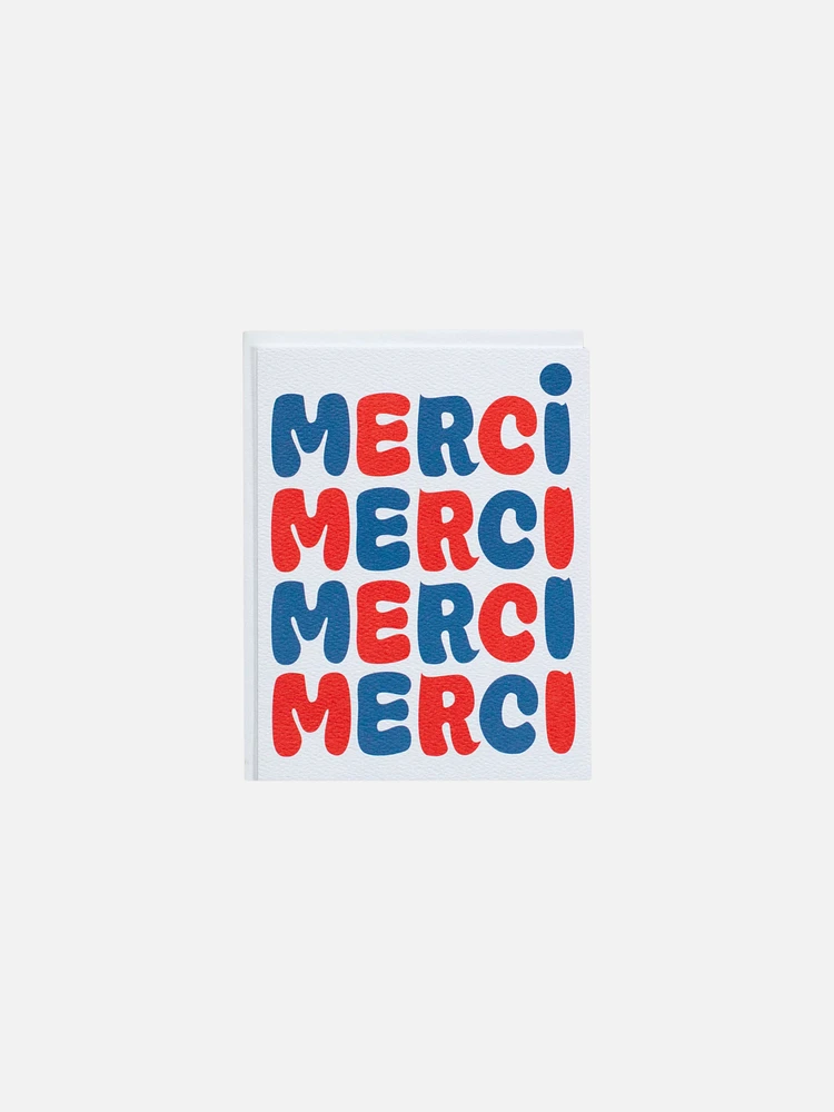 Bubble Merci Card