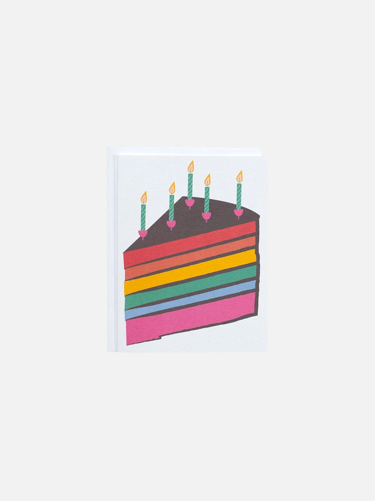 Rainbow Cake Card