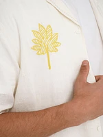 Caidenly Embroidered Short Sleeve Shirt