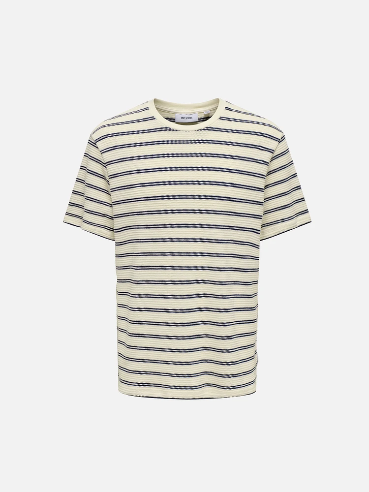 Ian Stripe Knit Tee