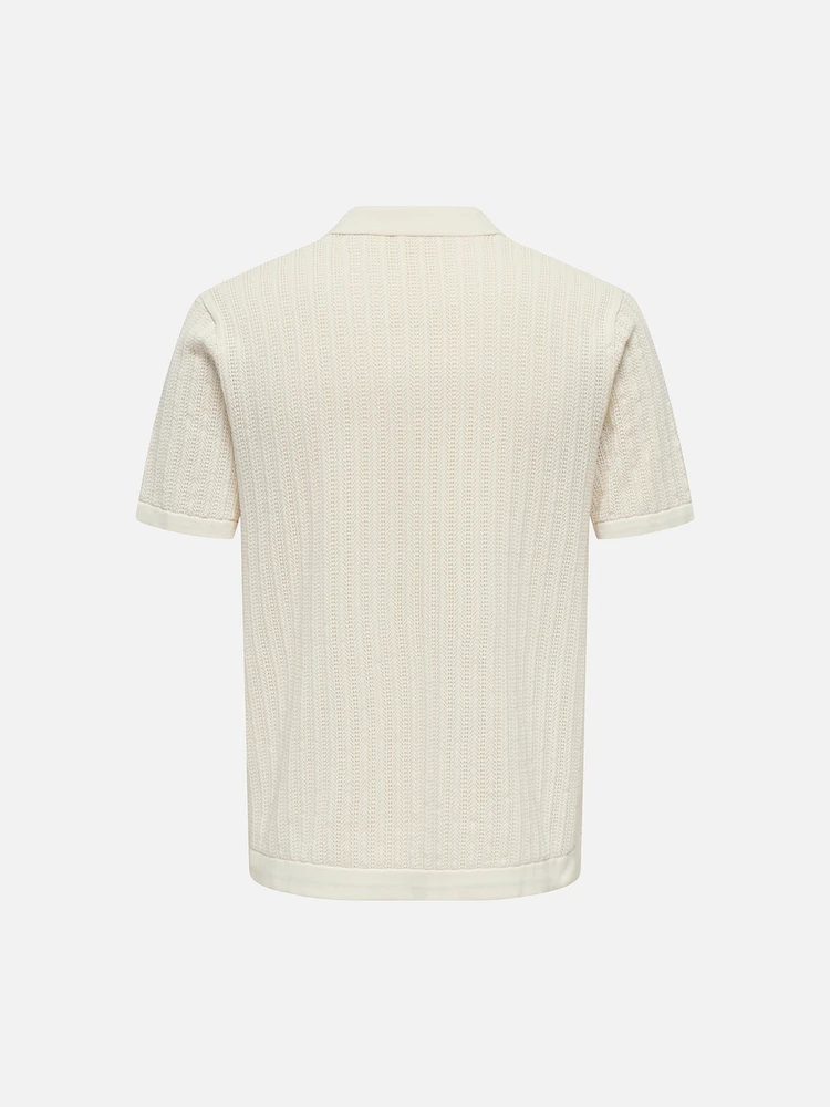 Moon Knit Polo