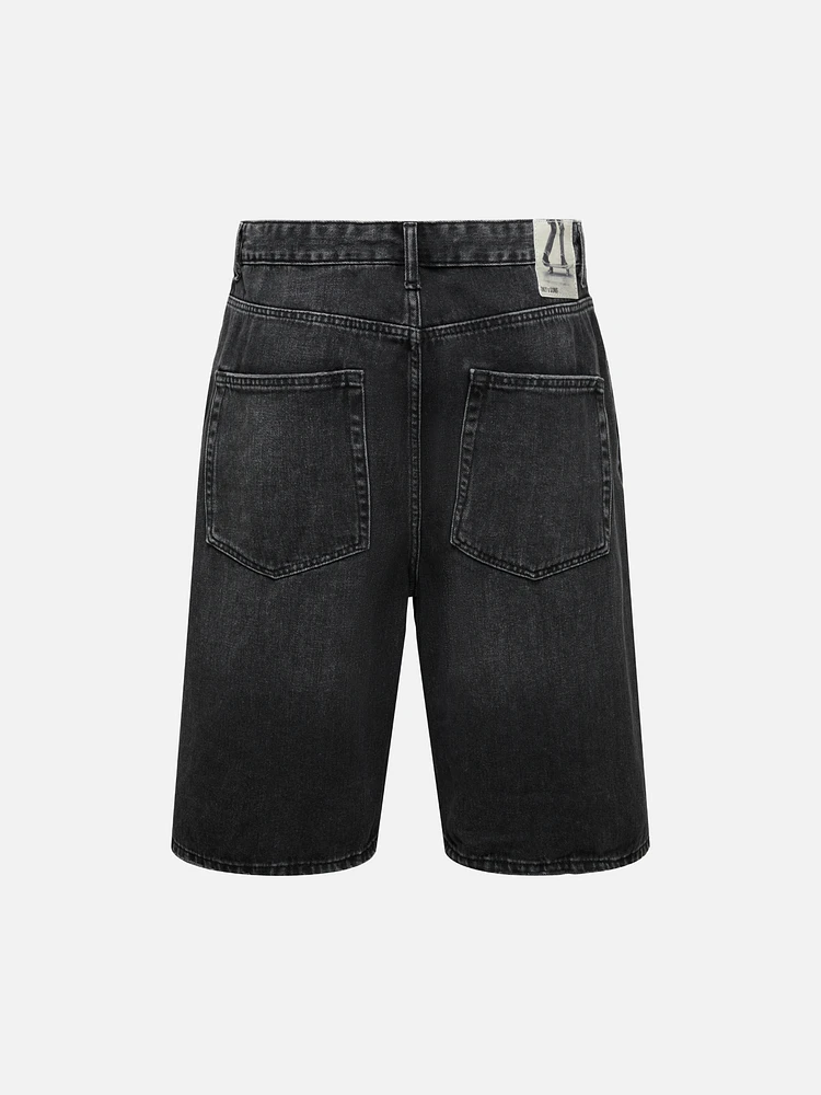Carl Denim Shorts - Washed Black
