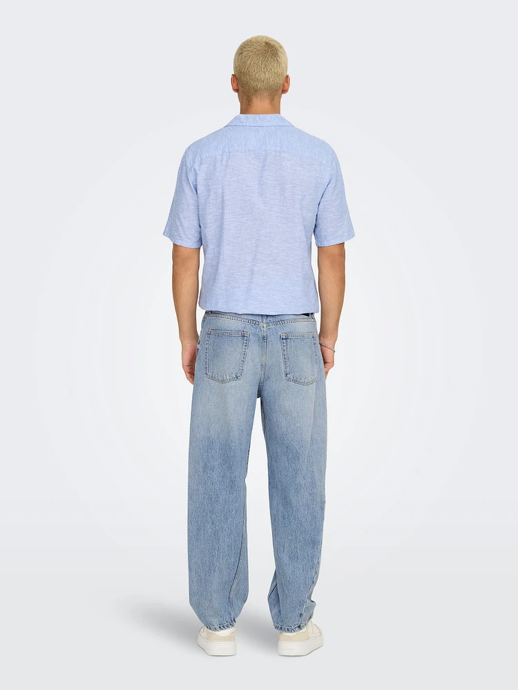 Fade Loose Twist Denim