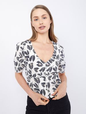 Print Mistral Puff Sleeve Blouse