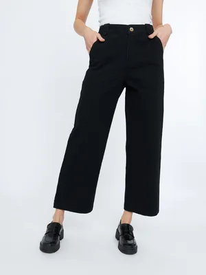 Michel Twill Highrise Straight Pants