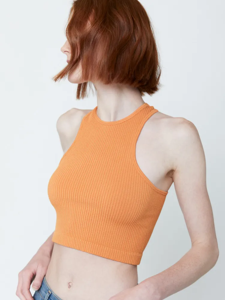 Ultra Crop Seamless Ribbed Tank