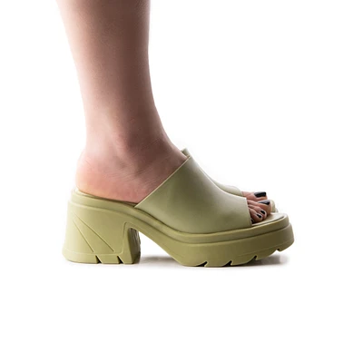 Reagan Light Green Leather