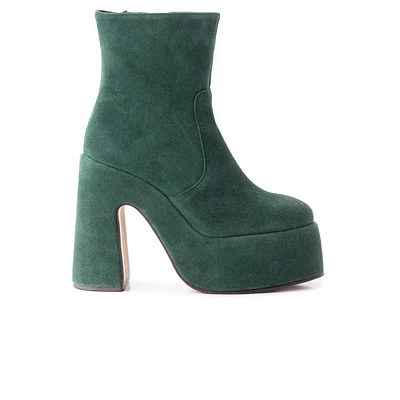 Daze Dark Green Suede