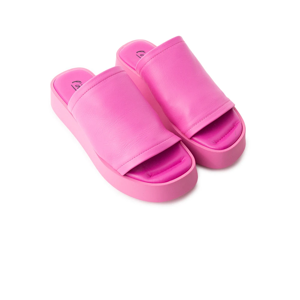 Dumpling Fuschia Leather