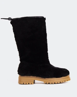 Chow Black Faux Fur