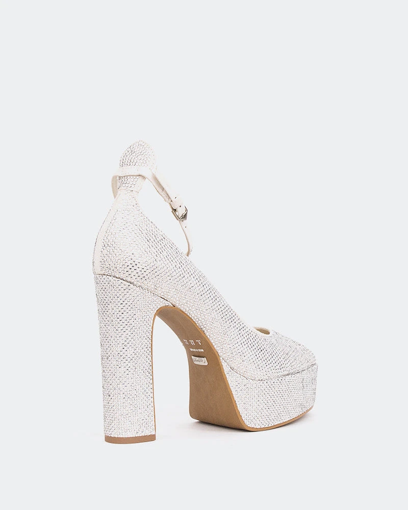 Jayne, Off White Suede/Suède Blanc cassé