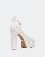 Jayne, Off White Suede/Suède Blanc cassé