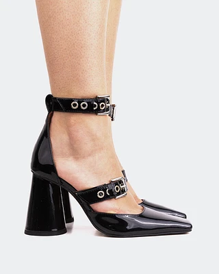 Roses Black Patent