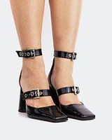 Roses Black Patent