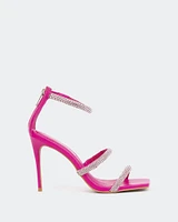Shamari, Fucshia Leather/Cuir