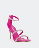 Shamari, Fucshia Leather/Cuir